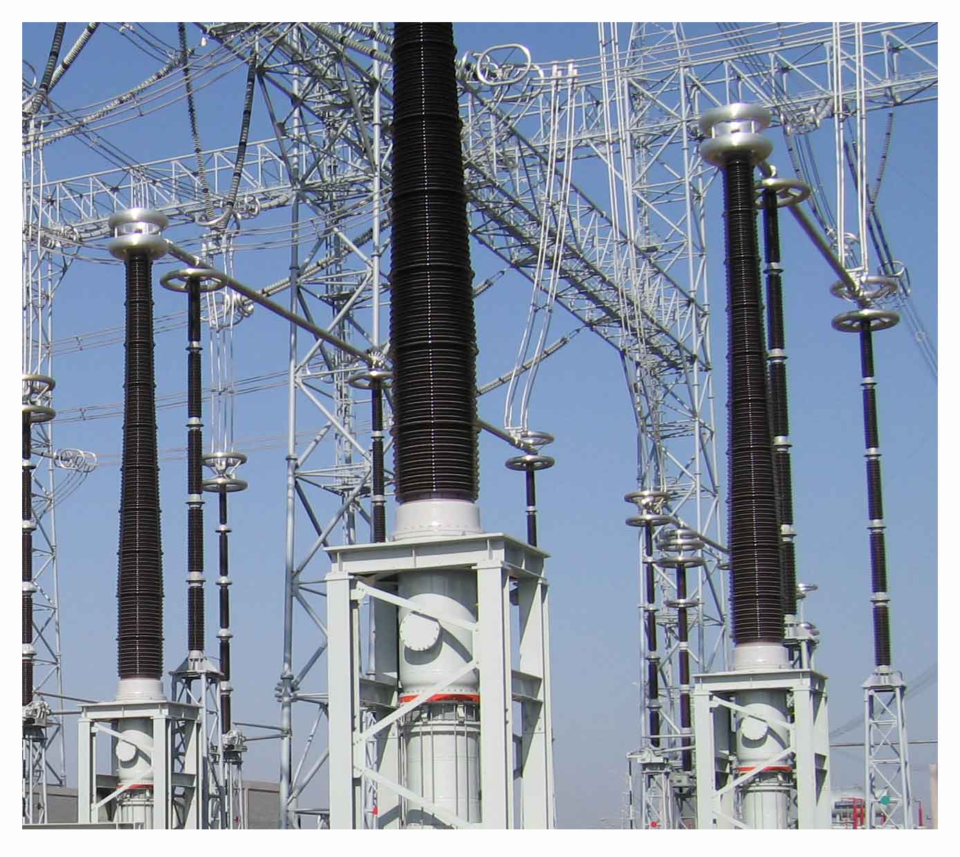 The substation receives voltage at 400kV, 220kV, 132kV or 66kV with the help of large 3phase step-down transformers.