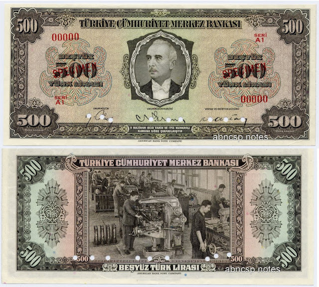 Turkey banknotes money currency Lirasi 500 Turkish Lira bank note