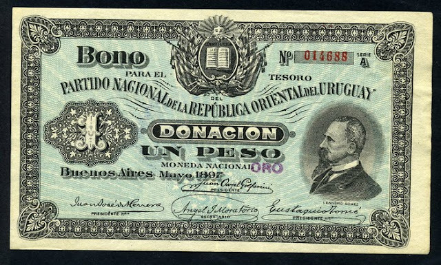 Uruguay 1 Peso world paper money