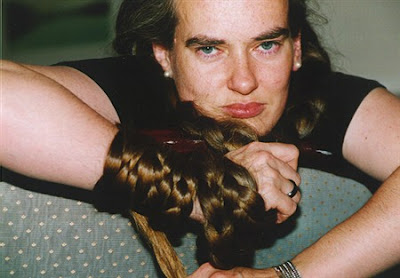 Mature woman long hair braids