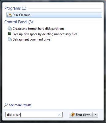 disk cleanup windows 10