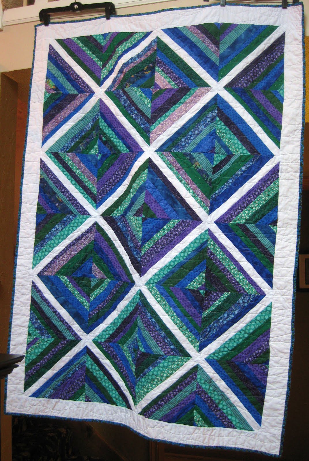 Teaginny Designs Jewel Toned String Quilt