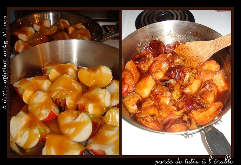 Les Recettes de Christophe Purée de pommes Tatin à l'érable