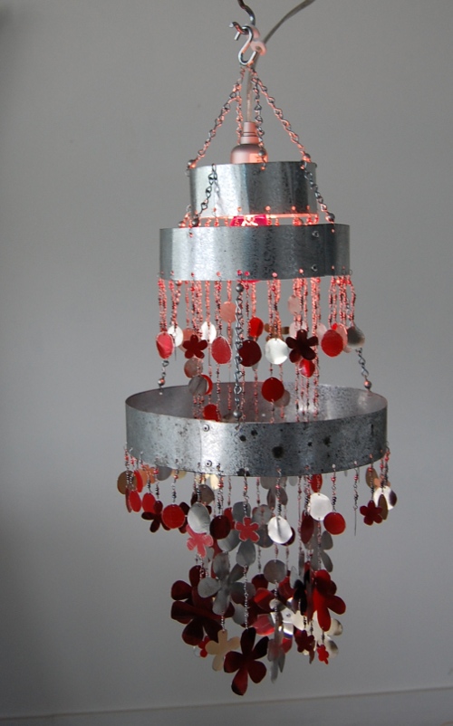 House InsideOut Now You Can Look (Recycled Tin Chandelier)