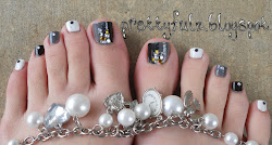 pedicure nail designs feet pretty pedicures pedi toe toenail everything prettyfulz gray pink today