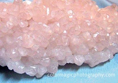 Pink quartz-closeup