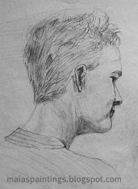 Man portrait-pencil sketch Man portrait-pencil sketch