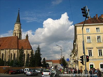 Cumulus cloud- cityscape Cluj Napoca