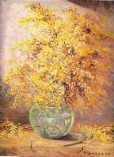 LAMINA JARRON DE MIMOSAS