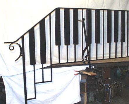 Island City Forge: Piano Railing