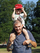 Leo and Grandad, July 2009