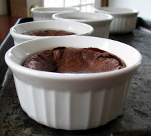 Warm Sourdough Chocolate Cakes
