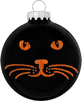 black cat ornament