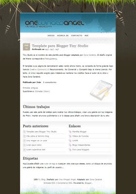 blogger copy: Tiny Studio Blogger Template