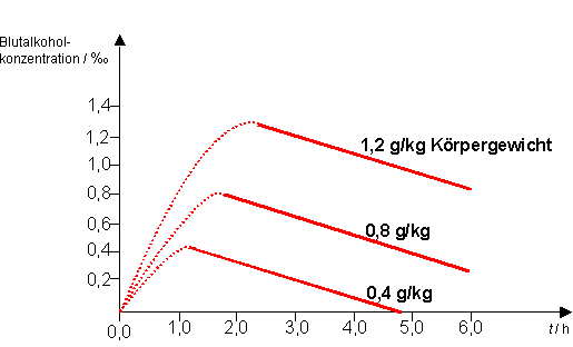 hochwertige Baustoffe: Abbau blutalkoholkonzentration
