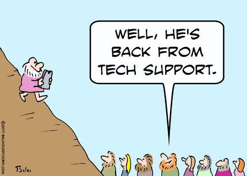 baloo s non political cartoon blog moses tech support cartoon