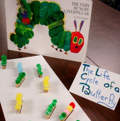 caterpillar art lesson