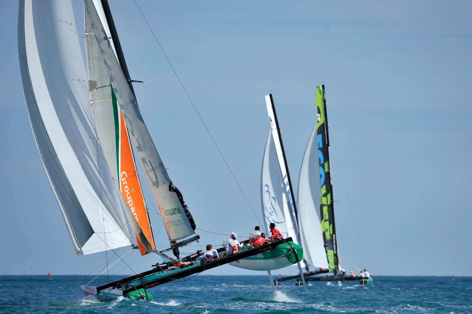 SailRaceWin Extreme Sailing Series Europe Day 1 in Sète Guichard on