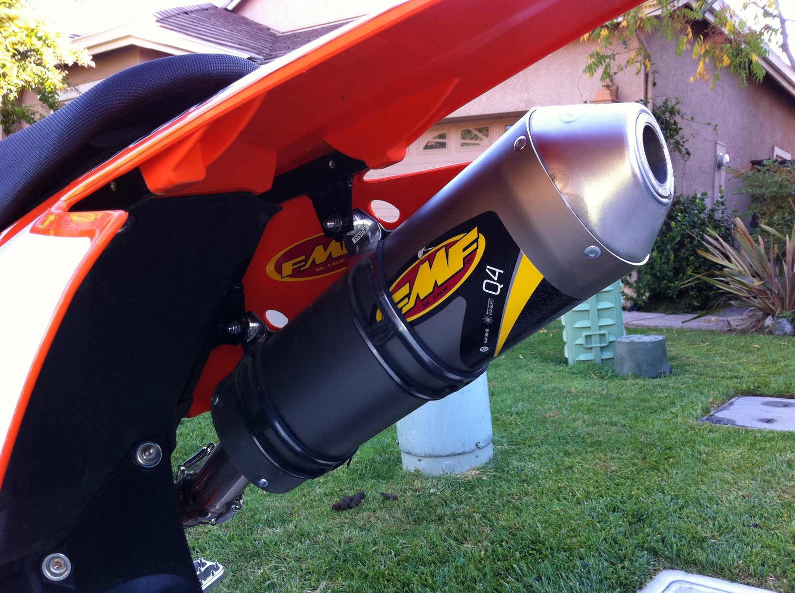 KTM EXC 400 Custom Build FMF Q4 Muffler