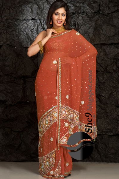 [Diwali+party+wear+stylish+expression+Saree+www.She9.blogspot.com+(8).jpg]