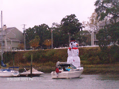 About to dock the 'Snow-Boat" Thunderbolt, GA