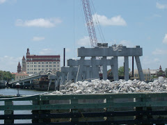 ...and the temporary bridge (used during restoration) is going away.