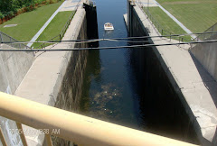 From the top of a double (48 feet) lock, our highest, so far!