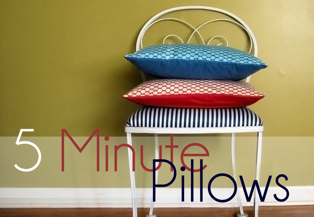 Grosgrain Technique Tuesday 5 Minute Simple Pillow Tutorial