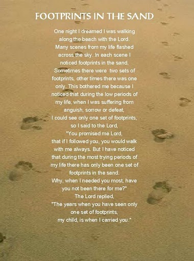 juliayunwonder: footprints poem