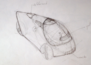 Velomobilebasic Drawing plywood velomobile: Old sketches
