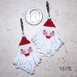 christmas jewelry: beaded earrings | make handmade, crochet, craft