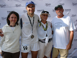 With crew at the finish