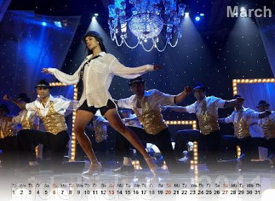Katrina Kaif Akshay Desktop Calendar 2011