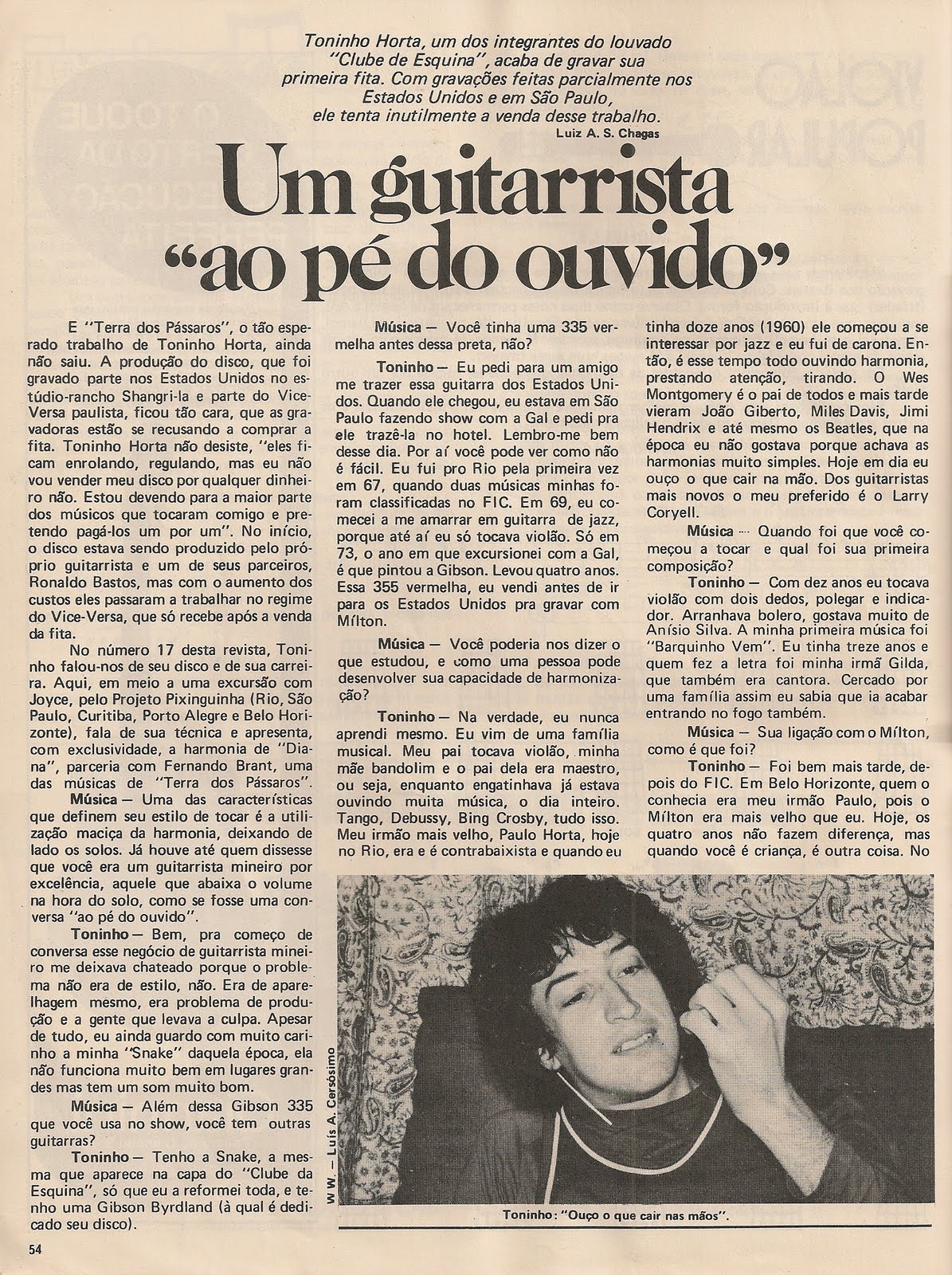 VELHIDADE Toninho Horta