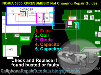 Nokia 5800 XpressMusic Not Charging Repair picture Guide