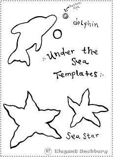 The Mama Dramalogues: Under the Sea Templates for Felt and Paper Crafting