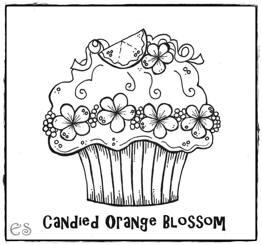 Cute Birthday Cupcake Coloring Pages Cute Birthday Cupcake Coloring Pages