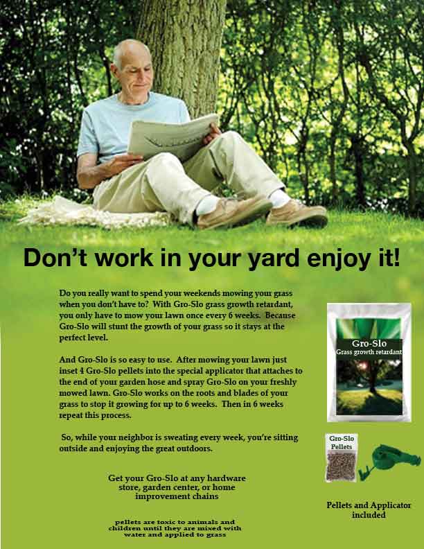 Melissa Markowitz: Gro-Slo Grass Retardant