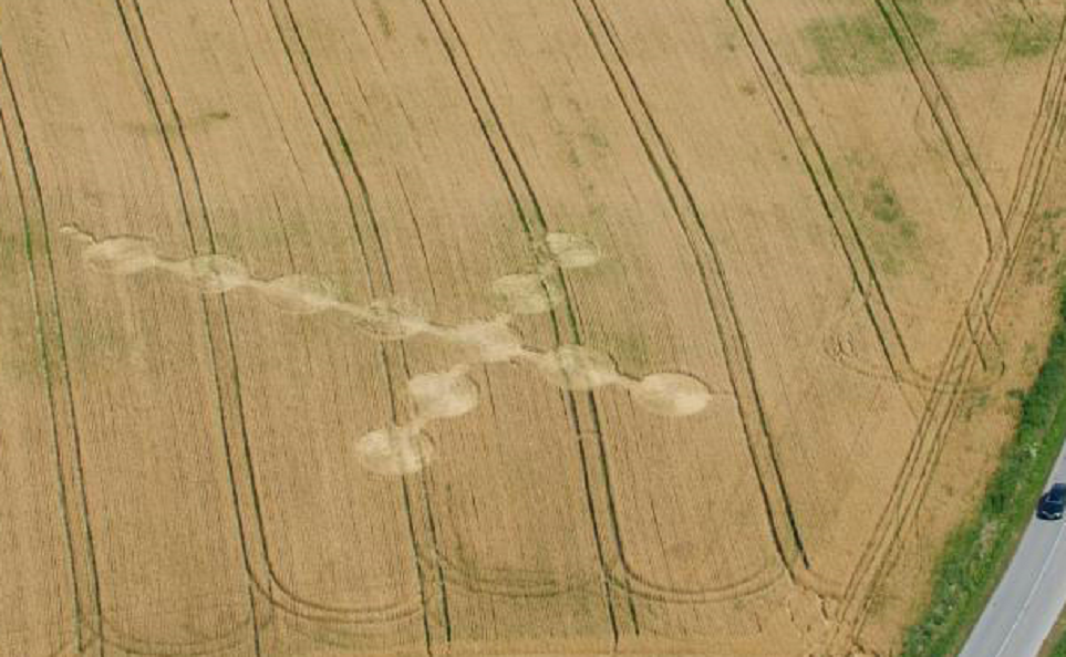 Cross-shaped Crop Circle in Medimurje, Croatia | Latest UFO sightings Famous Crop Circle