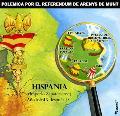 Viñeta de Franchu sobre el referendum de Arenys de Munt censurada por El Jueves