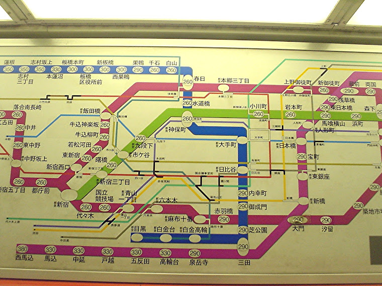 Tokyo subway map