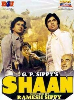 Shaan - Starring Amitabh and Shashi Kapoor (released in 1980)