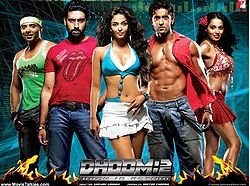 Dhoom 2 (2006) with Aishwarya Rai and Bipasha Basu as the hot female leads along with Abhishek Bachchan, Hrithik Roshan, and Uday Chopra