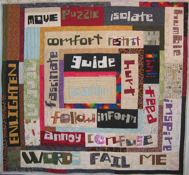 Scraps and Strings Words for Blogger's Quilt Festival