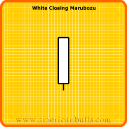 White Closing Marubozu