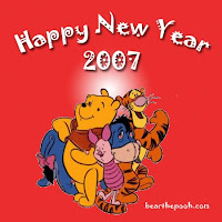 Winnie The Pooh New Year Wish Wallpaper