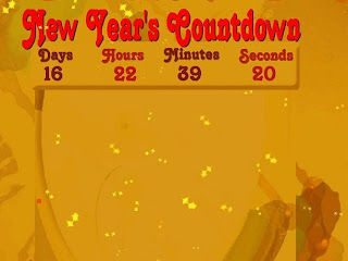 New Year Count Down Clock & Firework Wallpaper