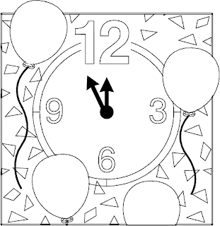 Free New Year Coloring Pages