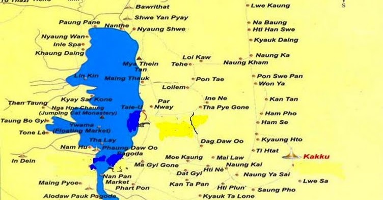 LET'S GO AROUND INLE LAKE REGION villager.myanmar@gmail.com: Map of