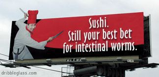 Sushi billboard